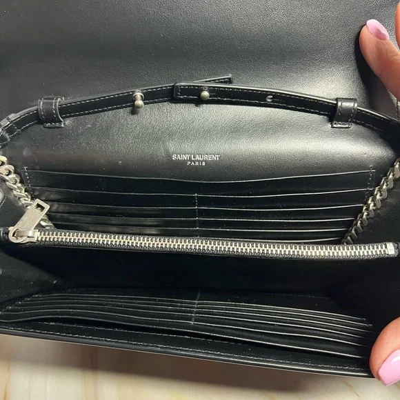 YSL Black Studded Clutch - Picture 9 of 10